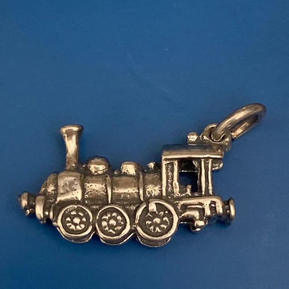 Train Engine Sterling Silver Jewelry Charm #travel #vintage #adventure